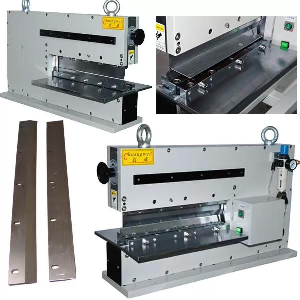 Pneumatic PCB Depanel Machine Air Driving Linear Blade Depanelizer